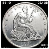 1861-O CSA OBV Seated Liberty Half Dollar CHOICE B
