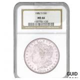 1882-S Morgan Silver Dollar NGC MS66
