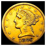 1846 $5 Gold Half Eagle
