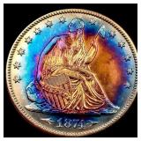 1874 Arrows Seated Liberty Half Dollar