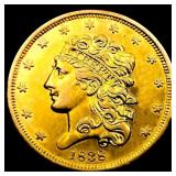 1838 $5 Gold Half Eagle