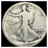 1917-S Silver Walking Liberty Half Dollar  NICELY
