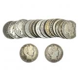 Roll of 20 Silver Barber 50C