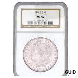 1882-S Morgan Silver Dollar NGC MS66