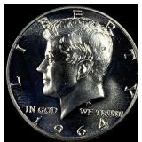 1964 Silver Kennedy Half Dollar CHOICE PROOF