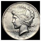 1921 Silver Peace Dollar CLOSELY UNCIRCULATED
