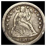 1842-O Seated Liberty Dime ABOUT UNCIRCULATED