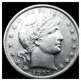 1897-S Barber Half Dollar