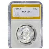 1963 Franklin Half Dollar PGA MS65