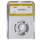 1963 Washington Silver Quarter PGA PR67+