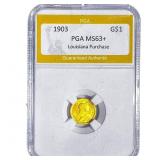 1903 Rare Gold Dollar PGA MS63+