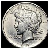 1921 Silver Peace Dollar UNCIRCULATED