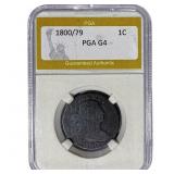 1800/79 Draped Bust Large Cent PGA G4