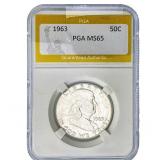 1963 Franklin Half Dollar PGA MS65