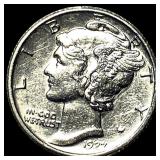 1927-S Silver Mercury Dime CLOSELY UNCIRCULATED