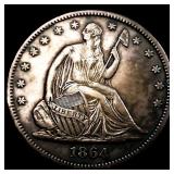 1864 Seated Liberty Half Dollar