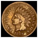 1867 Indian Head Cent NICELY CIRCULATED