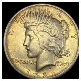1921 Silver Peace Dollar LIGHTLY CIRCULATED