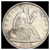 1858-O Seated Liberty Half Dollar CLOSELY  UNCIRC