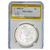 1883-O Morgan Silver Dollar PGA MS63