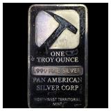Pan American Silver Corp 1 oz .999 Silver Bar UNCI