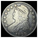 1822 Capped Bust Half Dollar LIGHTLY CIRCULATED