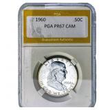 1960 Franklin Half Dollar PGA PR67 CAM