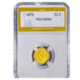 1879 $2.50 Gold Quarter Eagle PGA MS64