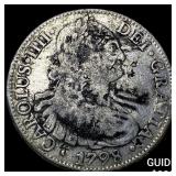 1798 Colonial Spain Silver 8 Reales Punchmarked NE
