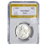 1937 Boone Half Dollar PGA MS67