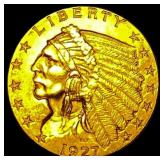 1927 Indian Head Gold $2.50 Quarter Eagle UNCIRCUL