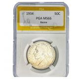 1934 Boone Half Dollar PGA MS66