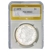 1878 Morgan Silver Dollar PGA MS63