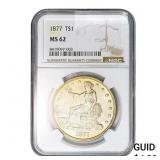 1877 Silver Trade Dollar NGC MS62