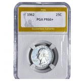 1962 Washington Silver Quarter PGA PR66+