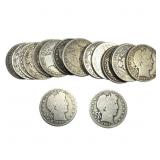 Roll of 20 Silver Barber 50C