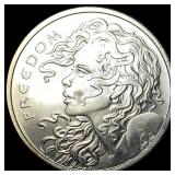 2020 Silver Shield 1 oz .999 Silver Round GEM BU