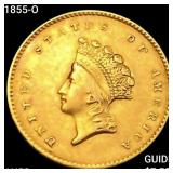 1855-O Rare Gold Dollar CHOICE AU