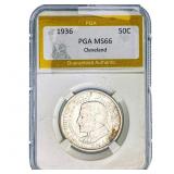 1936 Cleveland Half Dollar PGA MS66