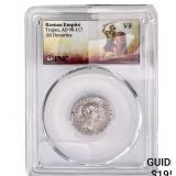 Roman Trajan, AD 98-117 Silver Denarius PNC VF