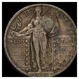 1918-S Silver Standing Liberty Quarter  LIGHTLY C