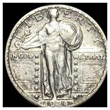 1924-S Silver Standing Liberty Quarter NEARLY  UN
