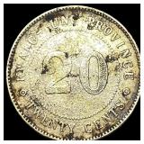 1920 Kwangtung Province 20 Cents HIGH GRADE