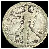 1919-D Silver Walking Liberty Half Dollar  NICELY