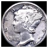 1934-D Mercury Dime CHOICE BU