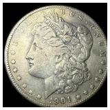 1901-S Silver Morgan Dollar ABOUT UNCIRCULATED