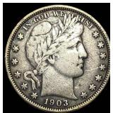 1903 Barber Half Dollar ABOUT UNCIRCULATED