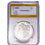 1880 Morgan Silver Dollar PGA MS64