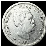 1883 Hawaii Silver Dime HIGH GRADE