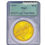 1924 $20 Gold Double Eagle PCGS MS62